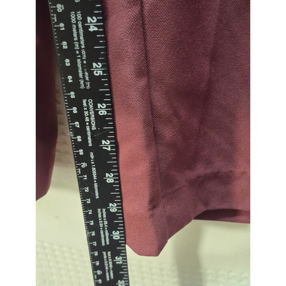 Intempo Pants Womens Size XL Burgundy Stretchy Pockets Straight Leg 7354 - Picture 7 of 9